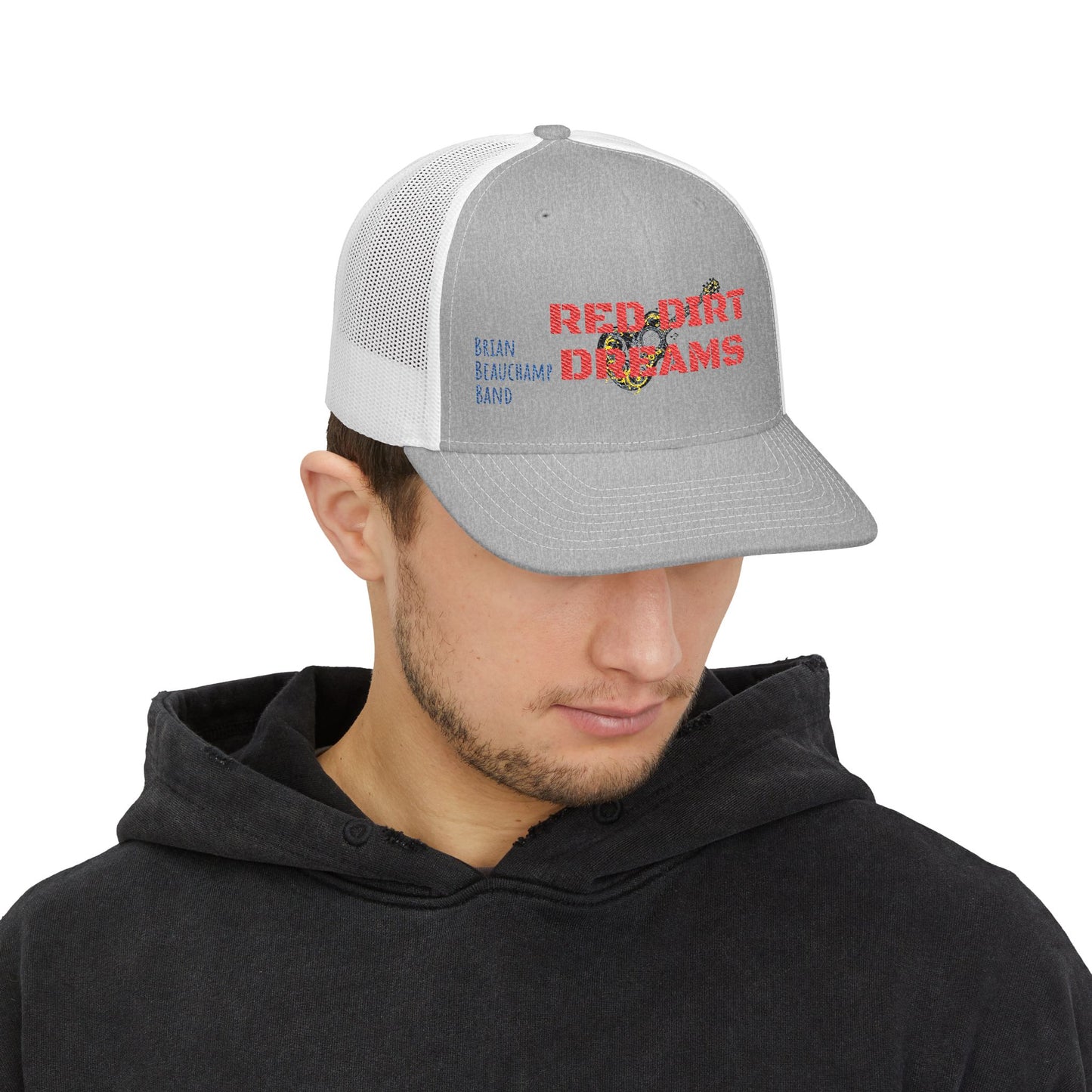 Red Dirt Dreams Snapback Trucker Cap, Embroidered Hat for Outdoors, Casual Wear, Gifts for Him, Festival Accessories